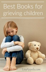 A resource for the best books to help children with grief. Books on heaven and grief for kids. #grief #children