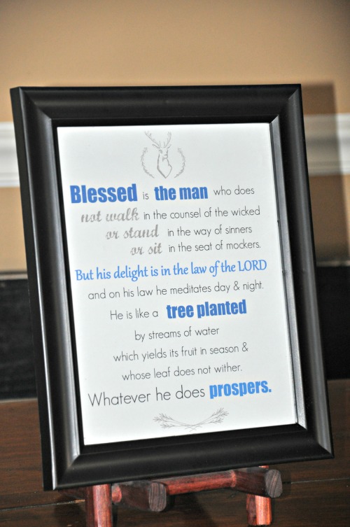 blessed is the man frame