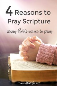 Praying scripture deepens our prayers and helps us pray God's will. Learn how to pray scripture. #prayer #howtopray #praytheword