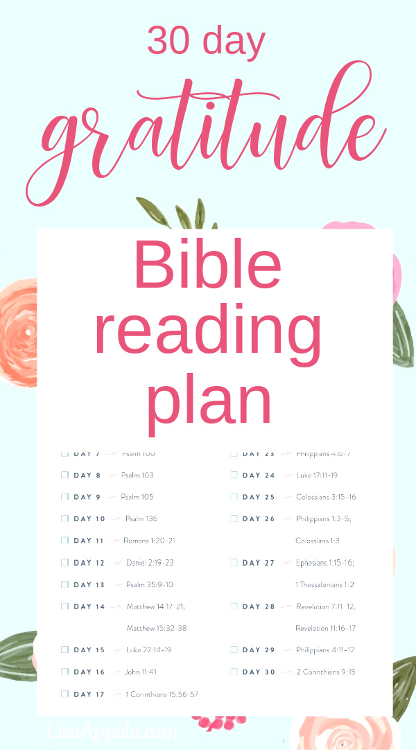 A Free Gratitude Bible Reading Plan & Challenge