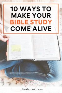 10 ways to make your Bible study come alive