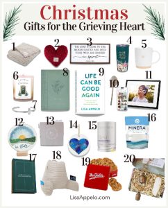 faith-based Christian holiday gifts for friend who's grieving